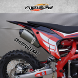 4K-Racing Crossmotor met 140cc 4-takt YX Motorblok - Rood frame