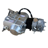 Pitbike motorblok 90cc 4-takt schakel motorblok zilver – 4 versnellingen