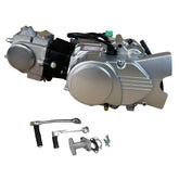 Pitbike motorblok 90cc 4-takt schakel motorblok zilver – 4 versnellingen