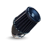 Nieuw CPO gebogen luchtfilter zwart - keuze uit 35mm, 45mm en 48mm aansluiting