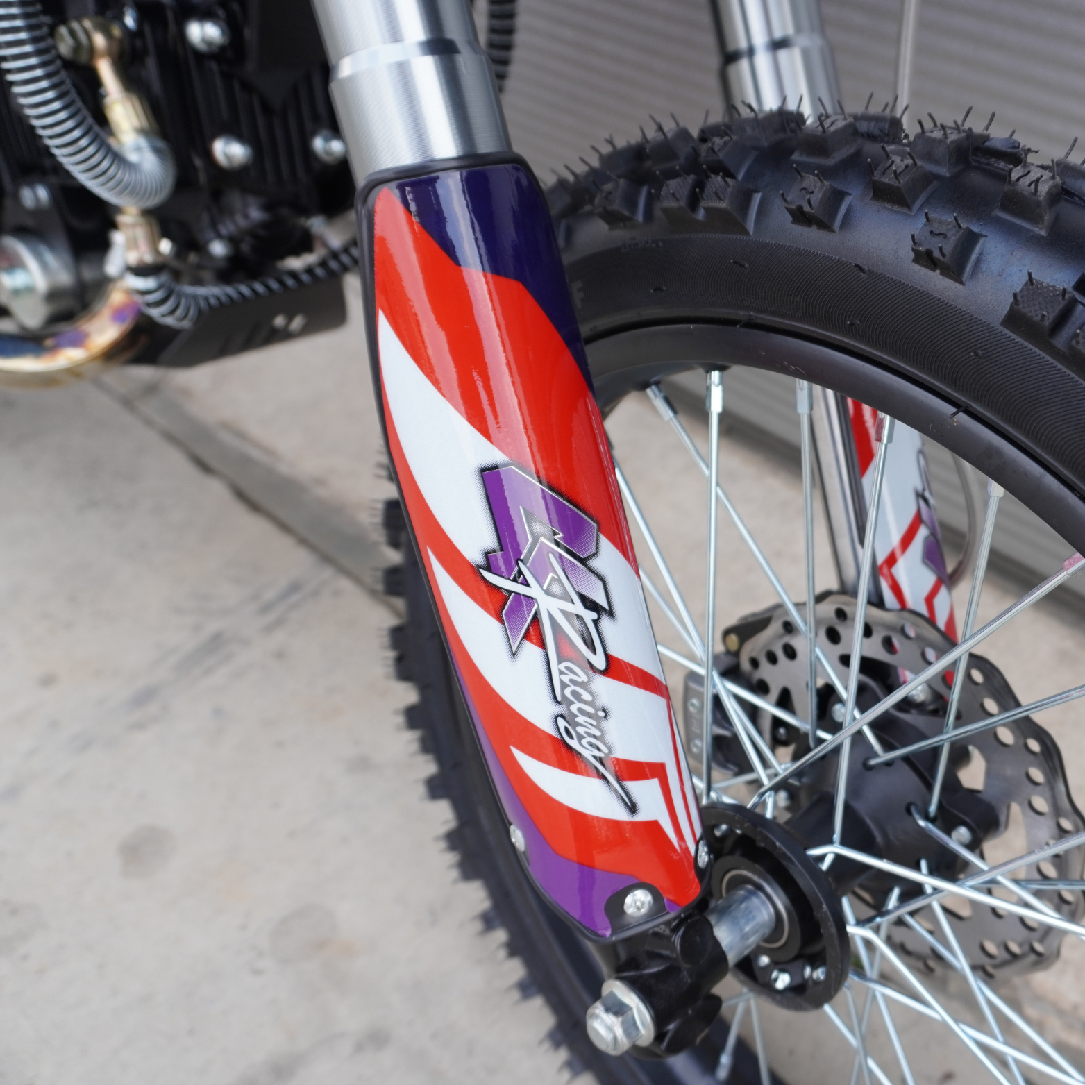 4K-Racing Crossmotor met 140cc 4-takt YX Motorblok - Rood frame