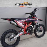 4K-Racing Crossmotor met 140cc 4-takt YX Motorblok - Rood frame