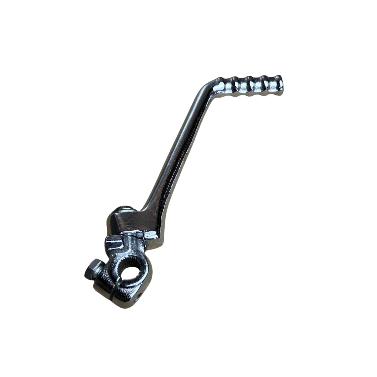 Off set kickstart pedaal kort model chrome voor 14mm as - voor Pitbikes