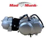Madmunk 110cc Motorblok (Zilver) – Manueel – Kickstart – 4 Versnellingen