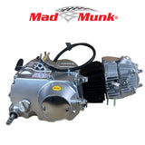 Madmunk 110cc Motorblok (Zilver) – Manueel – Kickstart – 4 Versnellingen