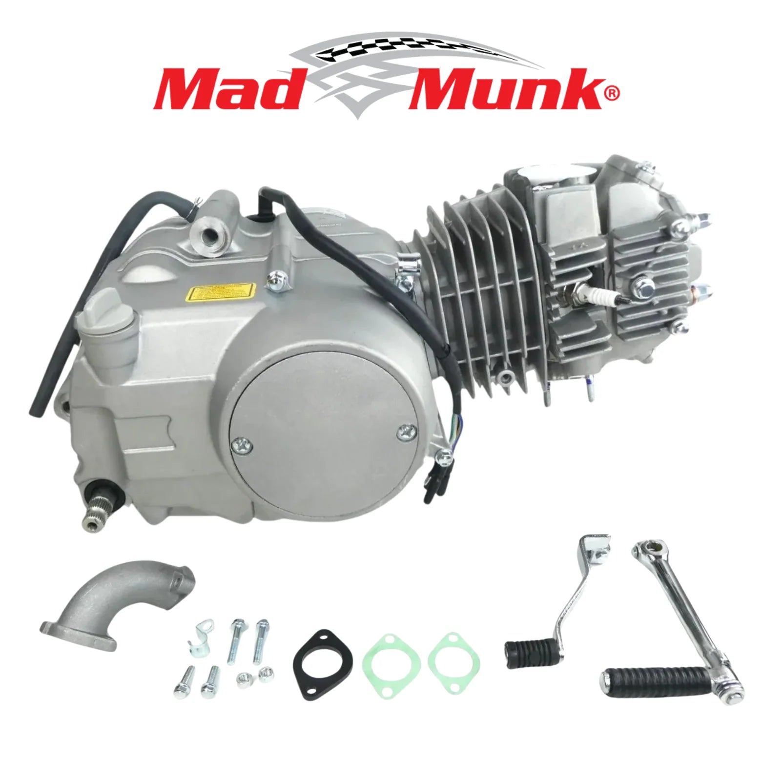 Madmunk 140cc motorblok zilver