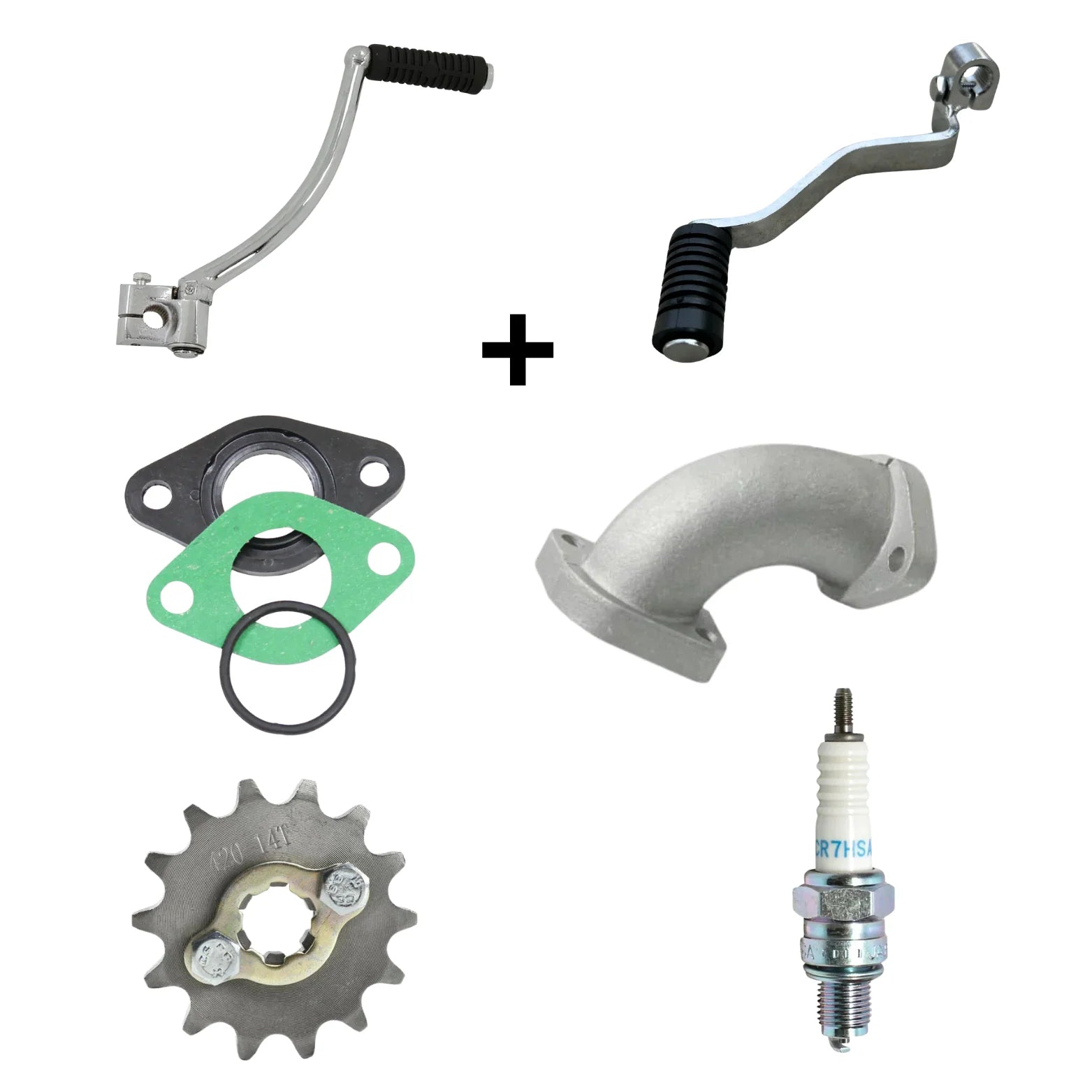 Madmunk 140cc motorblok zilver