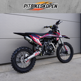 4K Racing 140cc 4-takt Crossmotor met YX Motorblok - Zwart frame